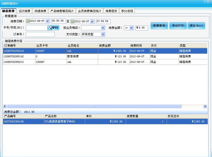 消費(fèi)數(shù)據(jù)統(tǒng)計(jì)